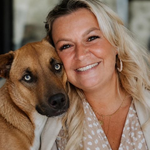 Julia mit Hund