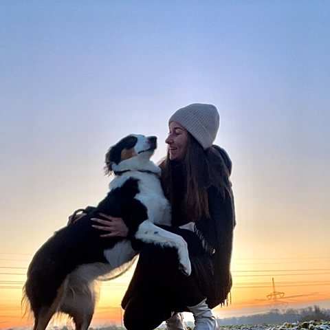 Lisa mit Hund